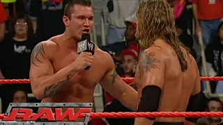 Randy Orton and Edge Heated Confrontation Turns into a Brawl RAW Dec 06,2004