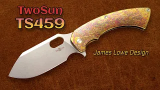 TwoSun TS459:  Big & Bright Tactical EDC Framelock Blade by James Lowe!