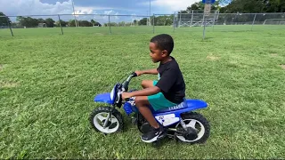 7 YEAR OLD RIDES & STARTS A YAMAHA PW50 GAS DIRT-BIKE FOR THE FIRST TIME!!!