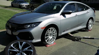 𝙏𝙀𝙎𝙏 𝙁𝙄𝙏 With New Wheels On My 2017 Honda Civic Si (10th Gen Civic)