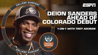 Deion Sanders goes 1-on-1 with Troy Aikman ahead of Colorado debut | College GameDay