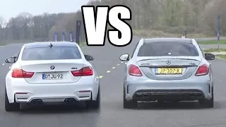 BMW M4 f82 vs MERCEDES C63S AMG  🚀ACCELERATION SOUND🚀