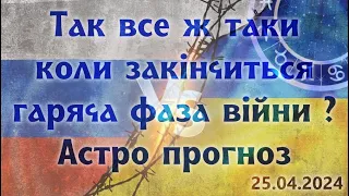 Коли всеж таки закінчиться гаряча фаза війни в Україні ?