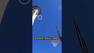 The HIGHEST Basketball Shot EVER #basketball #shorts