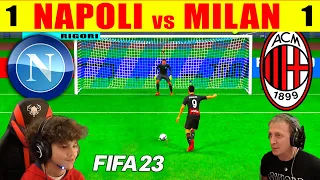 NAPOLI vs  MILAN 1-1 CHI AVREBBE VINTO SE CI FOSSERO STATI I RIGORI? CHAMPIONS LEAGUE