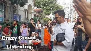 Istanbul Taksim Crowd Gore II Crazy Listening To Turkish Music on istiklal Street Turkey 🇹🇷 2022