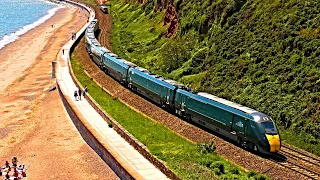 Trains By The Sea - Beautiful day at Dawlish Seawall, Devon! 08/06/21