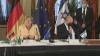 Merkel on Germany-Israel ties, Palestinians
