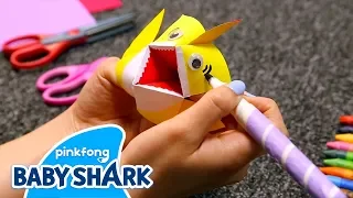 How to Make an Origami Baby Shark | Baby Shark Origami | Play with Baby Shark | Baby Shark Official