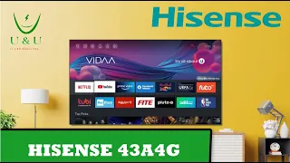 Hisense 43A4G smart LED TV with VIDAA | REVIEW and FEATURES