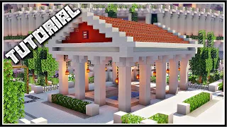 How To Build A Greek Bathhouse | Minecraft Tutorial
