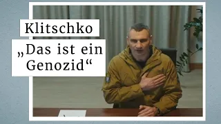 "Putins Angriff ist Völkermord." Vitali Klitschko spricht im Münchener Stadtrat