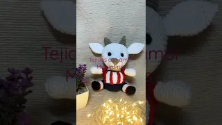 Mascota chivas del Guadalajara a crochet