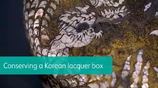 Korean lacquer box at National Museums Scotland