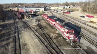 Wisconsin and Southern's T004, T006, and Geeps around Janesville -switching, drones, SD40-2s & more-