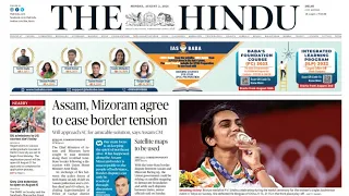 2 August 2021 | The Hindu Newspaper Analysis | Current affairs 2021 #UPSC #IAS #Todays The Hindu