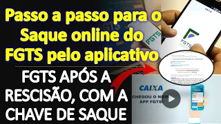 PASSO A PASSO PARA SACAR O FGTS DA RESCISÃO E A MULTA DO FGTS ONLINE PELO APLICATIVO