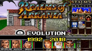 Evolution of Realms Of Arkania (1992 - 2018) by Attic / Sir-Tech - dungeon crawler RPG Amiga DOS