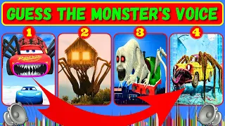 💥 Guess Monster Voice! Mcqueen Eater, House Head, Cursed Percy Reaction, Car Eater Coffin Dance