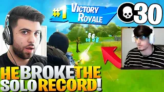 My brother BROKE the Solo Elim Record in Arena! - Fortnite Battle Royale