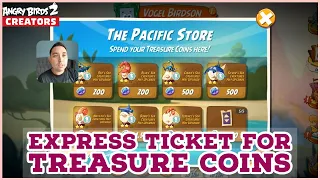 Express Ticket for Treasure Coins in the Sub-Aquatic Adventure | Angry Birds 2