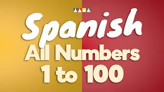 Count in Spanish to 100 | How to count to 100 in Spanish slowly