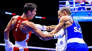 Abdumalik Khalokov (UZB) vs. Tadej Cernoga (SLO) AIBA World Boxing Championships 2021 (60kg)