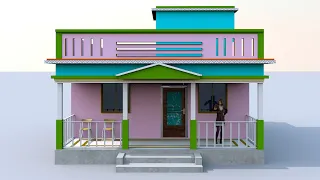 beutiful indian style village home plan | 23×34 small house plan @premshomeplan