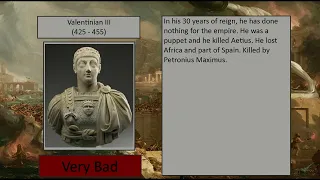 Ranking of All Western Roman Emperors   From Honorius to Romulus Augustulus