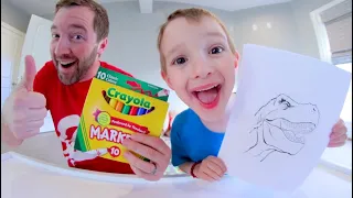 3 MARKER CHALLENGE/ Dad VS Son