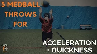 Speed Training : Acceleration & Quickness - 3 Med Ball Throw Variations l AthleticPreparation.com