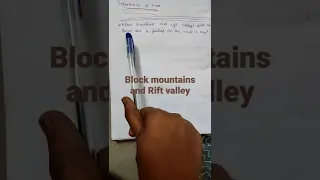 Block mountain and Rift valley similarity