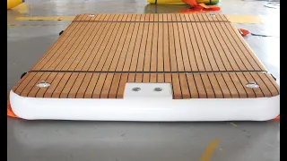 inflatable floating platform dock