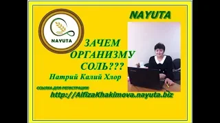 Nayuta Натрий, Калий, Хлор. Зачем организму соль؟  Наюта соль 880