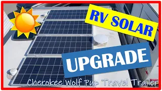 RV SOLAR UPGRADE COMPLETE! ☀️🔋 - Wolf Pup 16TS Travel Trailer