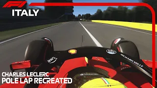 Charles Leclerc Italy 2022 Pole Lap Recreated  | Assetto Corsa