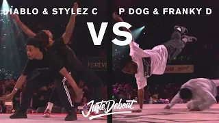 Hip-Hop Semi-Final - Juste Debout 2017 - Diablo & Stylez C vs P Dog & Franky D