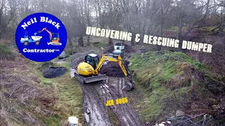 Rescuing Dumper with JCB 8085 Eco