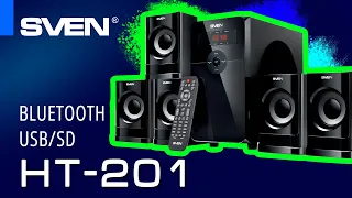 SVEN HT-201 acoustic system with Bluetooth.