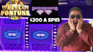 $200 DOUBLE 💎 WHEEL OF FORTUNE!! 💎💎 😳!! WATCH TIL THE END TO FIND OUT WHAT HAPPENED !! HARD ROCK AC