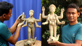 Kali mata murti making step by step | kali thakur banana | clay art