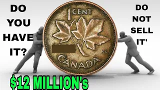 TOP 10 ULTRA CANADA 1 CENT COINS RARE CANADA ONE CENT COINS WORTH A LOT OF MONEY-COINS WORTH MONEY