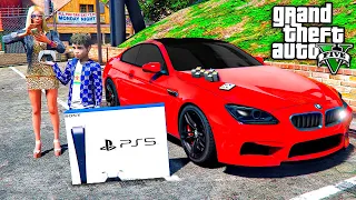 ОТЕЦ И СЫН В GTA 5 - ДЖЕЙН ПОДАРИЛИ МНЕ PS5 НА ПАПИНЫ ДЕНЬГИ ! НАМ ХАНА ! ⚡ГАРВИН