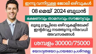 2024 Kerala Job vacancy/latest job vacancy in kerala/kerala job vacancy today/job vacancy 2024