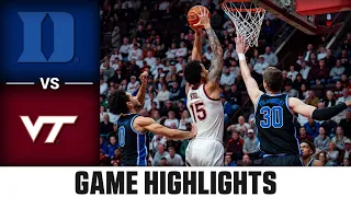 Duke vs. Virginia Tech Game Highlights | 2023-24 ACC Men’s Basketball