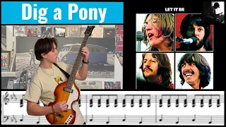 Dig a Pony by The Beatles (Bass cover with Tab)