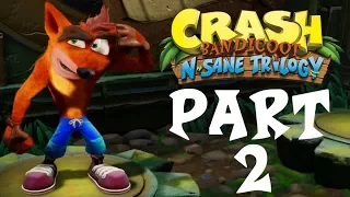 Crash Bandicoot Remastered - PART 2 | Boulders | Upstream | Rolling Stones (N Sane Trilogy)