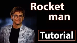Como tocar "Rocket man"(Elton John) - Piano tutorial, partitura y Mp3