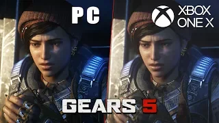 Gears 5 - PC vs Xbox One X Comparison in 4K