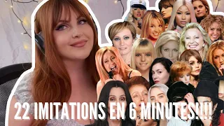 22 imitations en 6 minutes!!! (Chanteuses/chanteurs)